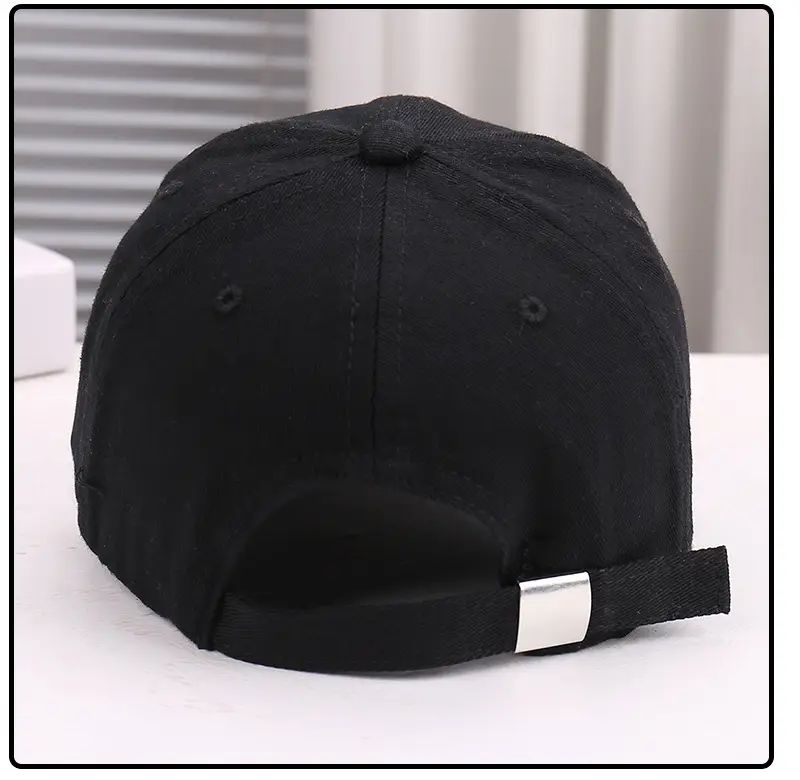 Black Distressed Graffiti Baseball Cap for Men — feature 25