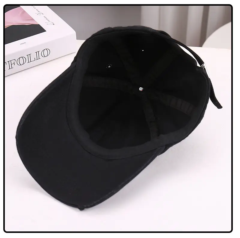 Black Distressed Graffiti Baseball Cap for Men — feature 26