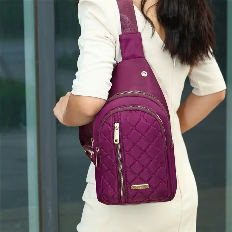Korean Style Multi-Layer Embroidery Crossbody Bag - Image 8