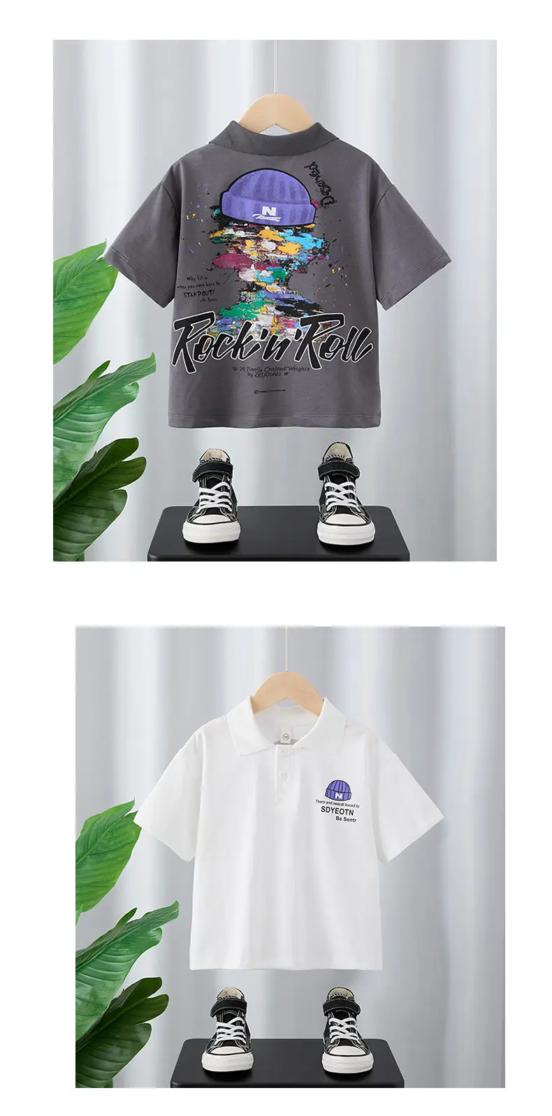 Boys Grey Polo T-Shirt 2025 Kidsren Clothing — feature 5