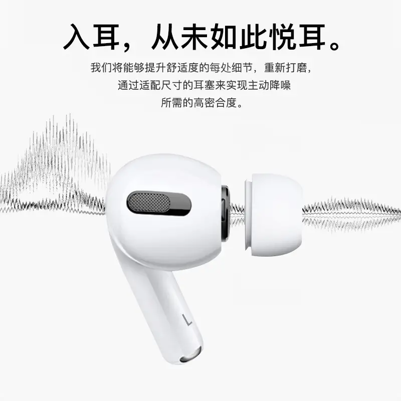 Suitable for Airpodpro Earplugs AirPods Ear Caps Silicone Sleeves Apple Earphones Pressure Relief and Noise Reduction Replacement Earplug Heads