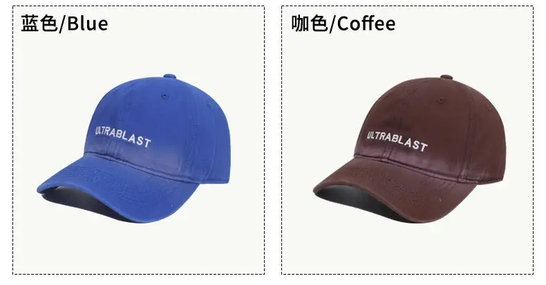 American Letter Embroidered Denim Baseball Cap for Women — feature 9