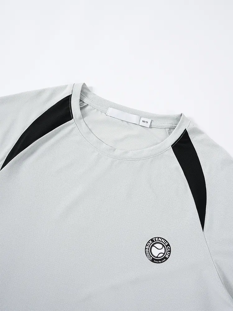 Kids Cool Mesh T-Shirt White Black Stripes - Image 8