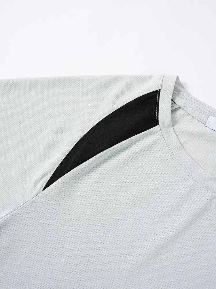 Kids Cool Mesh T-Shirt White Black Stripes - Image 9
