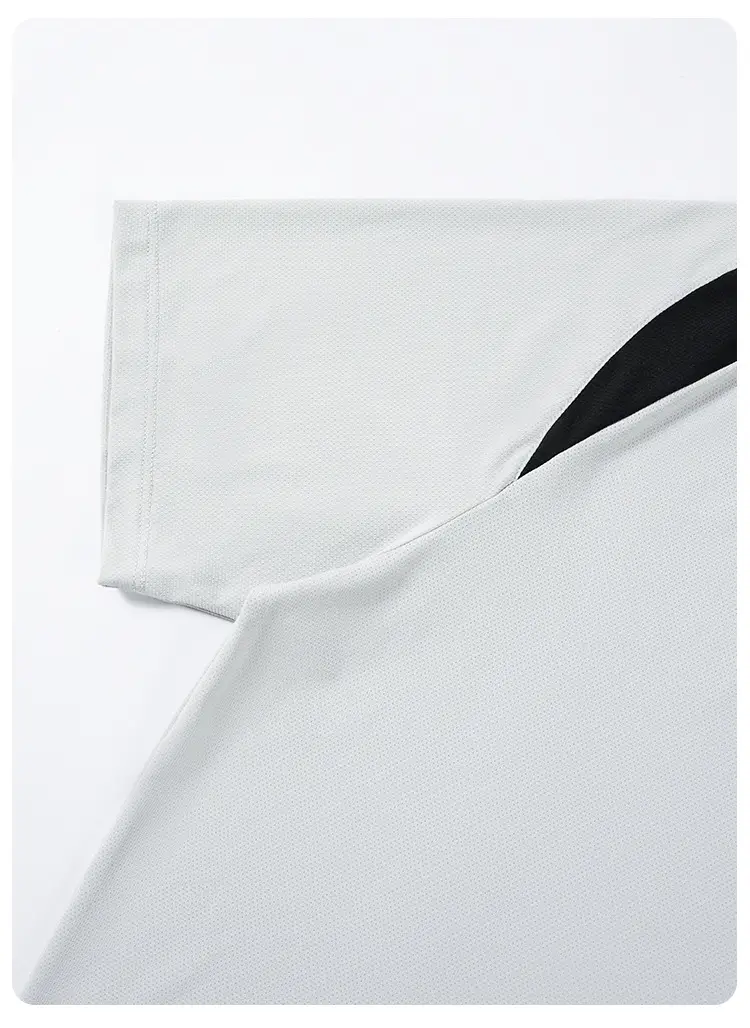 Kids Cool Mesh T-Shirt White Black Stripes — feature 13