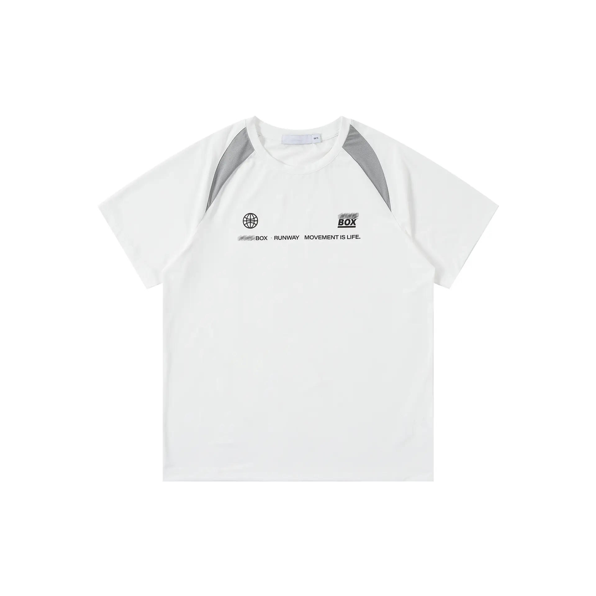 Kids Cool Mesh T-Shirt White Black Stripes - Image 5