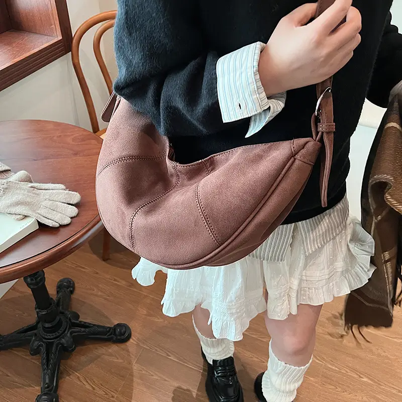 Brown Crossbody Bag for Women 2025 Summer - Image 5