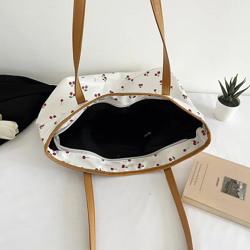 Printed Red Heart Tote Bag for Girls Women Commute - Image 8