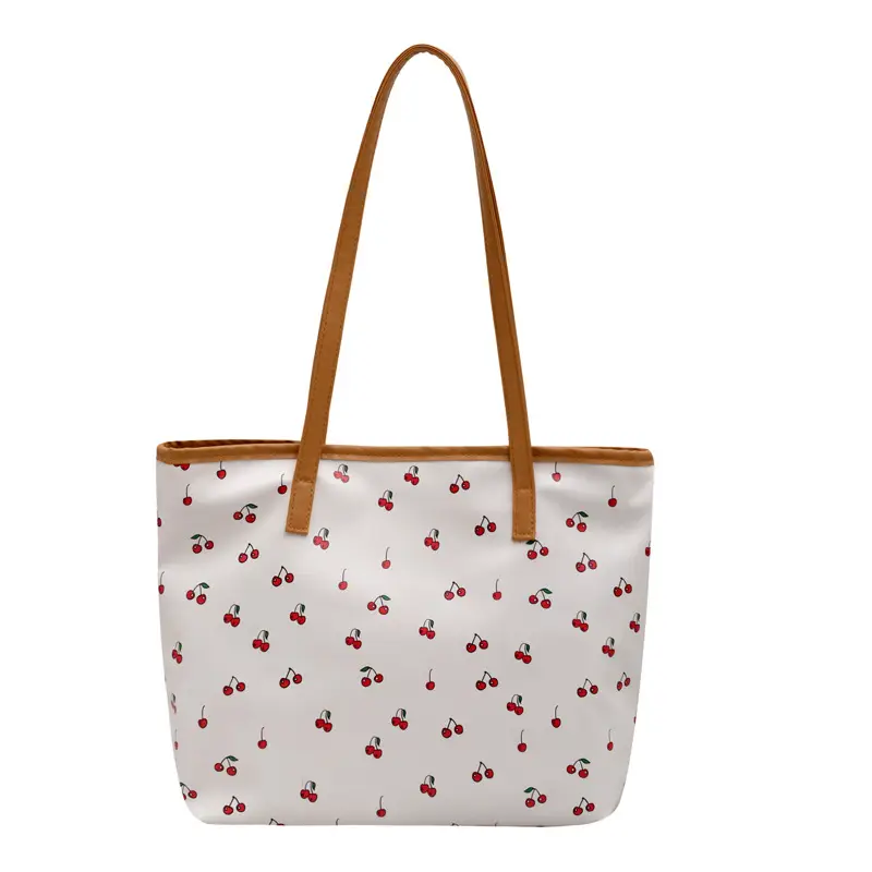 Printed Red Heart Tote Bag for Girls Women Commute - Image 3