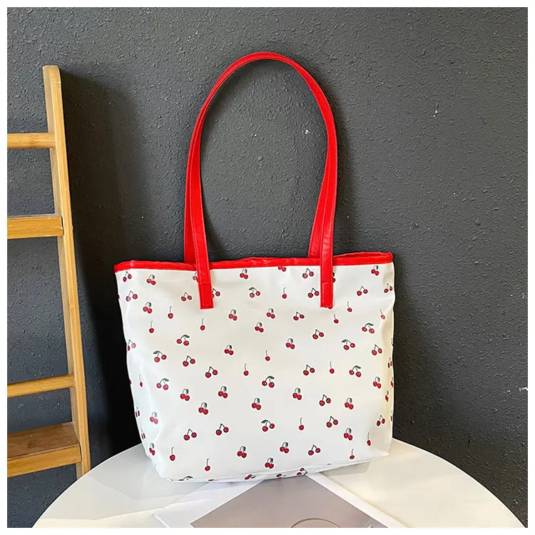Printed Red Heart Tote Bag for Girls Women Commute — feature 29