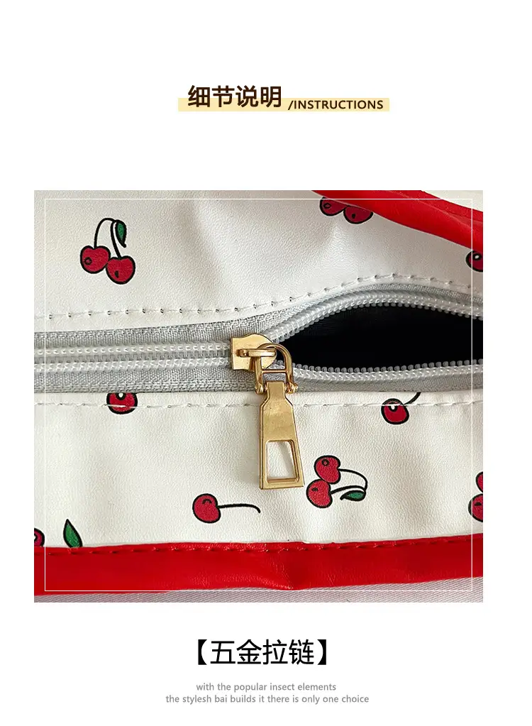 Printed Red Heart Tote Bag for Girls Women Commute — feature 7