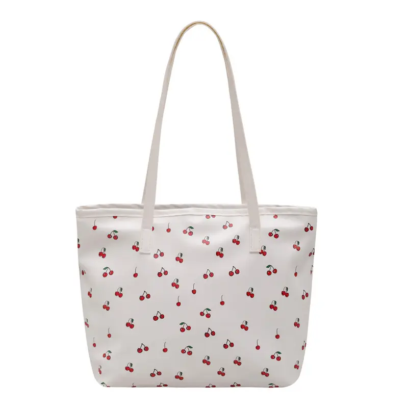 Printed Red Heart Tote Bag for Girls Women Commute - Image 4