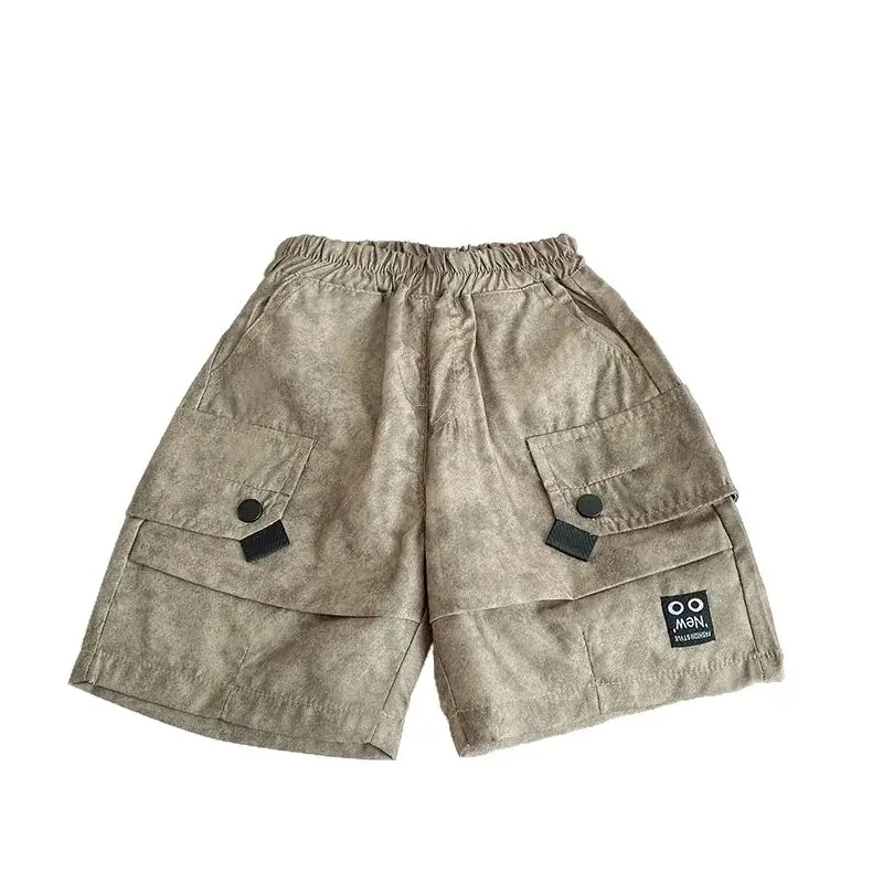 Boys White Letter T-Shirt & Shorts Set Cool Summer Wear