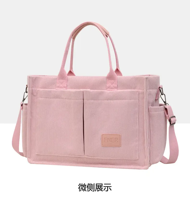 Cross-Border College Style Canvas Bag Large Capacity Crossbody Bag — feature 24
