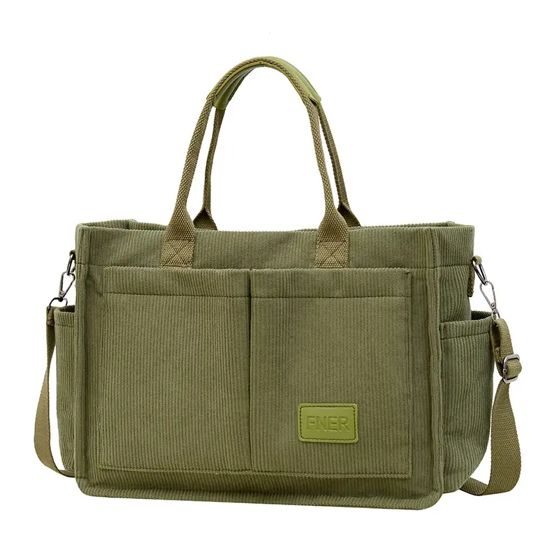 Cross-Border College Style Canvas Bag Large Capacity Crossbody Bag - Image 4