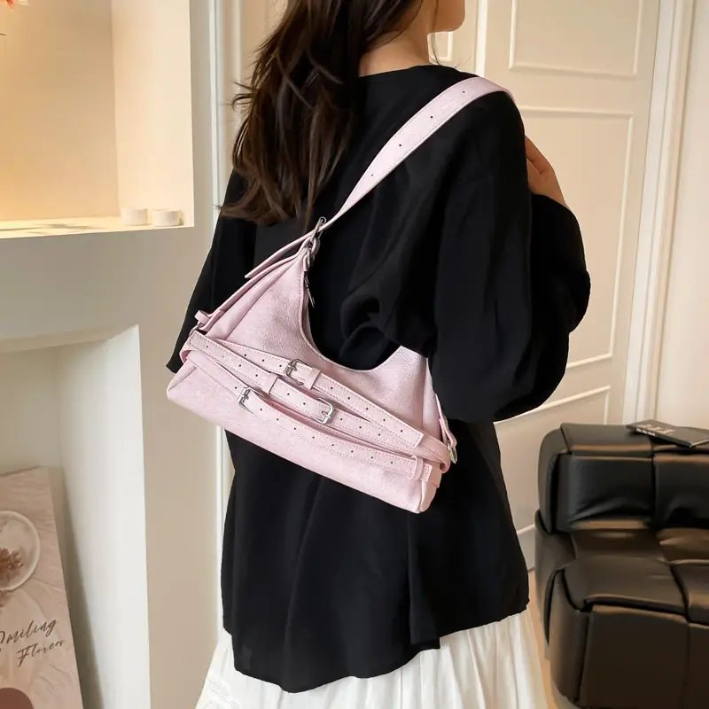 Light Blue Cross-Border Shoulder Bag for Women - Image 6