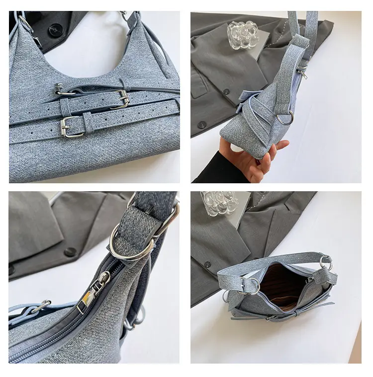 Light Blue Cross-Border Shoulder Bag for Women — feature 10