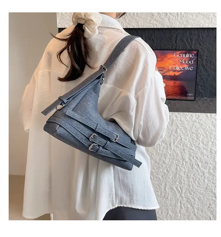 Light Blue Cross-Border Shoulder Bag for Women — feature 15