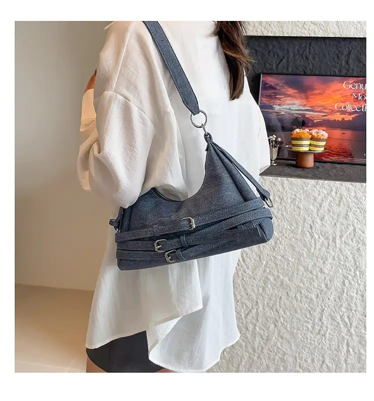Light Blue Cross-Border Shoulder Bag for Women — feature 16