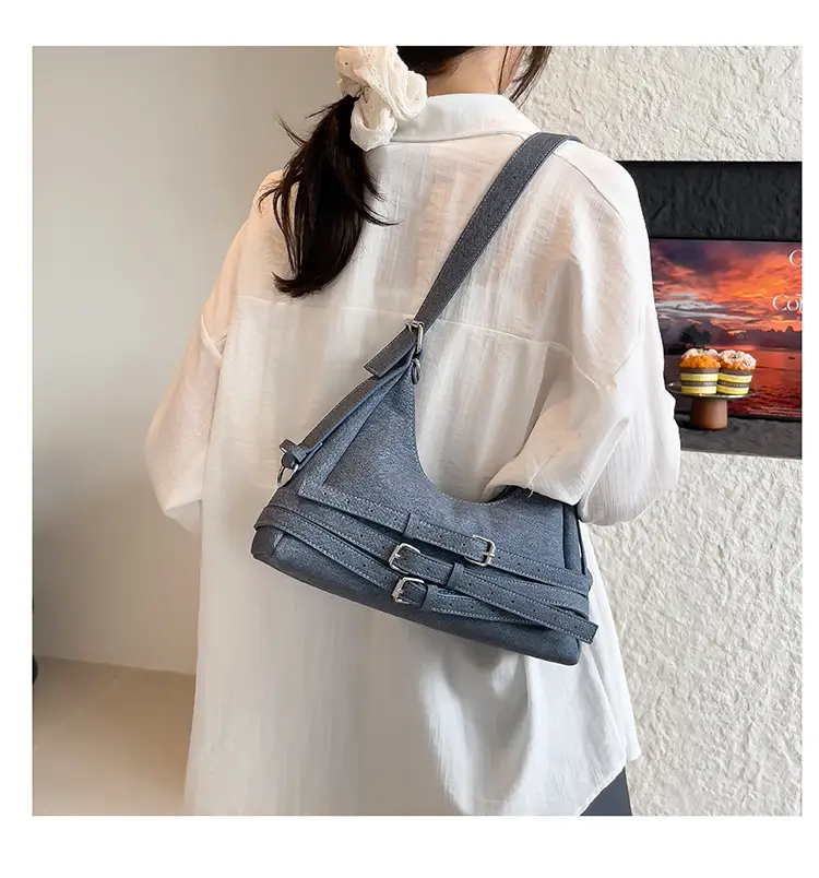 Light Blue Cross-Border Shoulder Bag for Women — feature 17