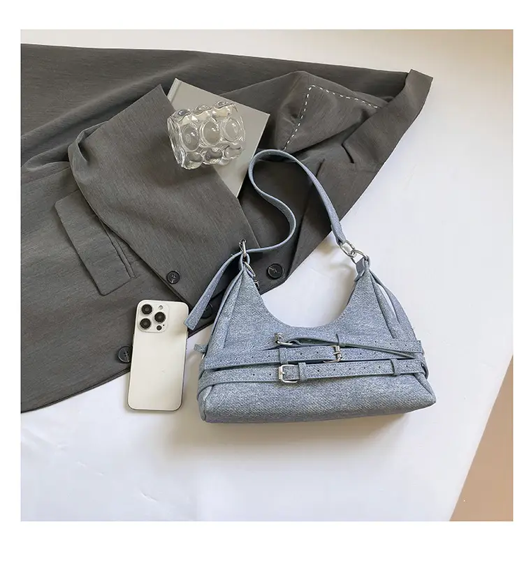Light Blue Cross-Border Shoulder Bag for Women — feature 29