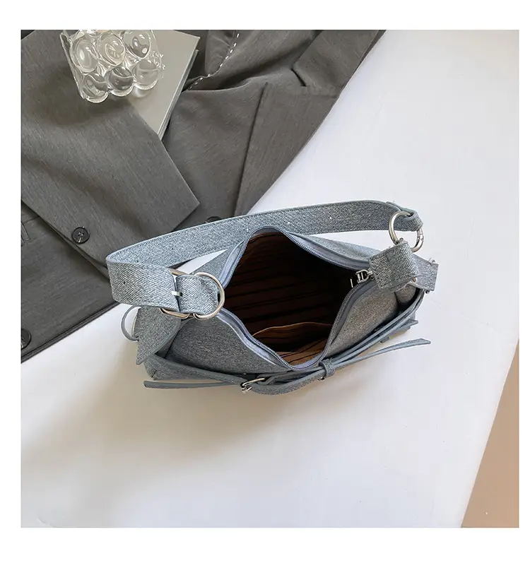 Light Blue Cross-Border Shoulder Bag for Women — feature 34