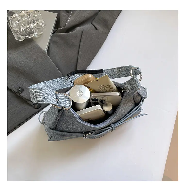 Light Blue Cross-Border Shoulder Bag for Women — feature 35