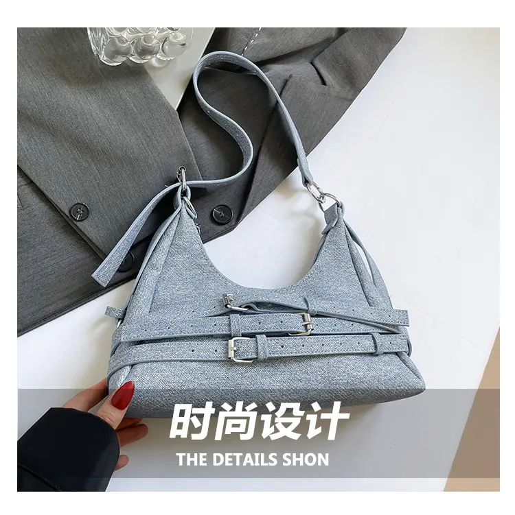 Light Blue Cross-Border Shoulder Bag for Women — feature 4