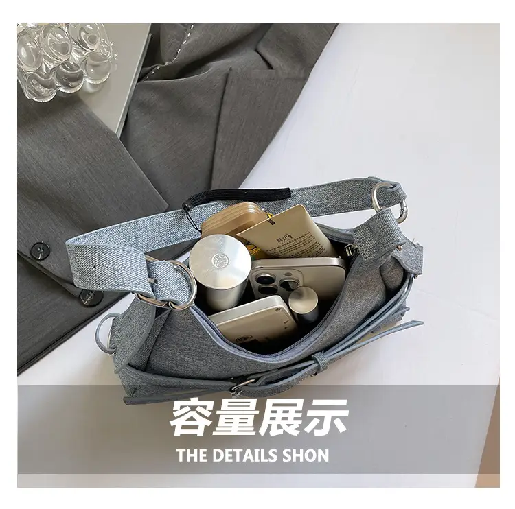 Light Blue Cross-Border Shoulder Bag for Women — feature 8