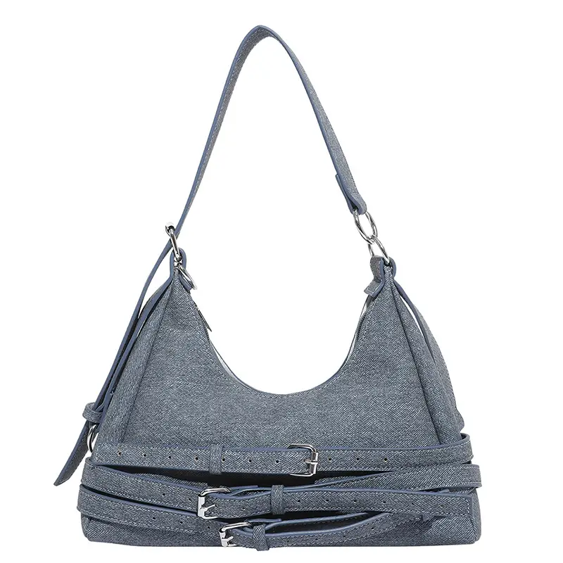 Light Blue Cross-Border Shoulder Bag for Women - Image 2
