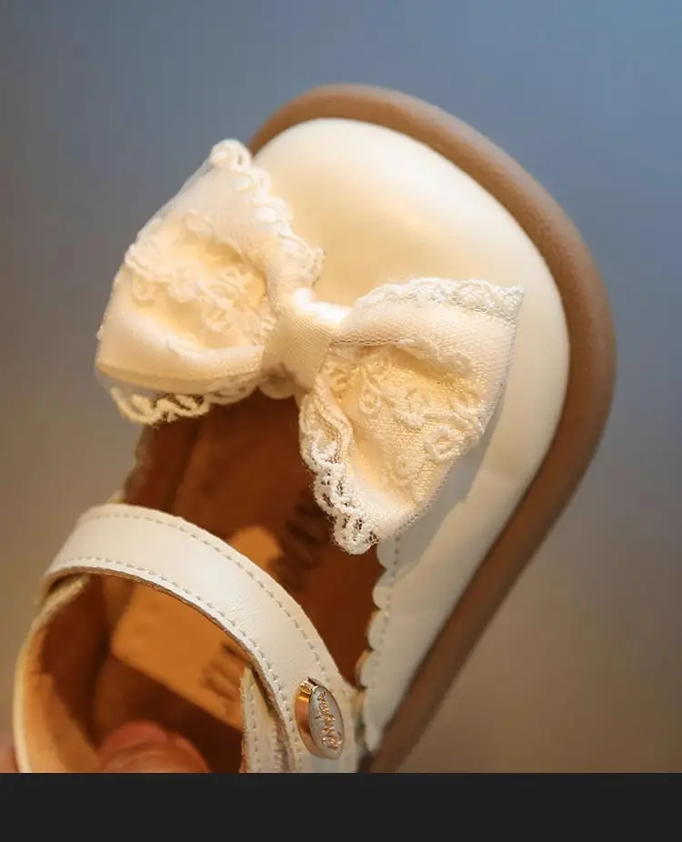 Baby Girl Flats Shoes Black White 1-2Yr Soft Bottom — feature 14