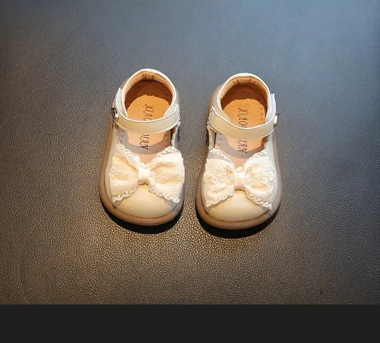 Baby Girl Flats Shoes Black White 1-2Yr Soft Bottom — feature 8