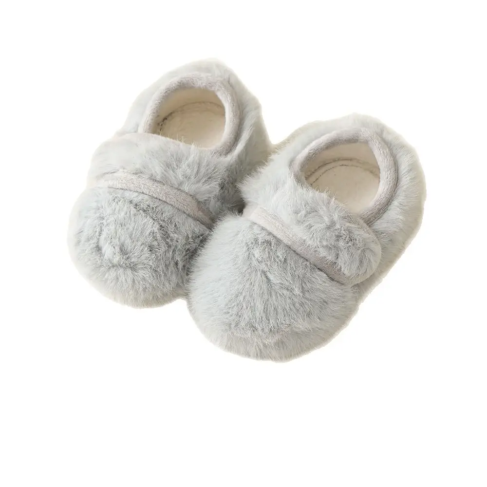 Baby Fur Slippers Winter Warm Non-Slip Socks - Image 11