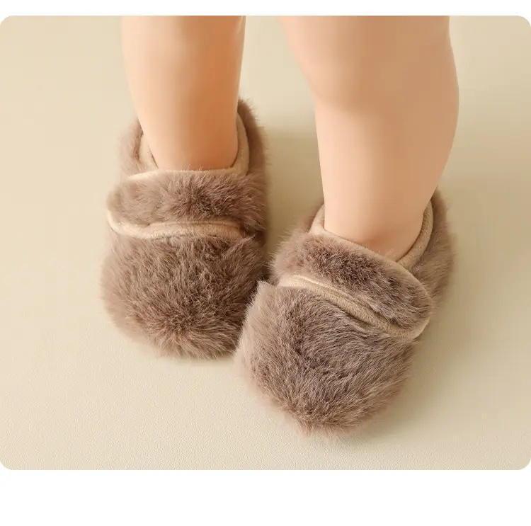Baby Fur Slippers Winter Warm Non-Slip Socks β feature 11