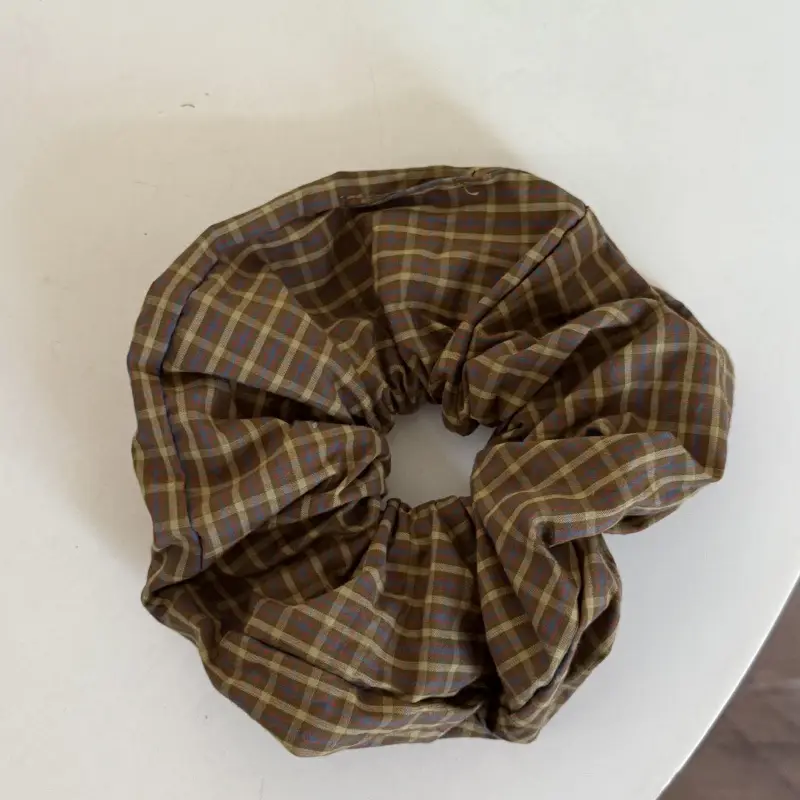 Dark Blue Plaid Textured Headband for Women β feature 10