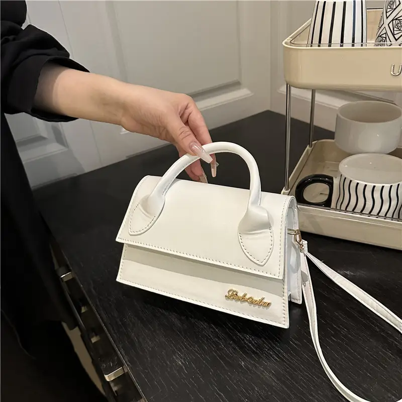 White Personalized Letter Square Bag for Women 2025 - Image 6