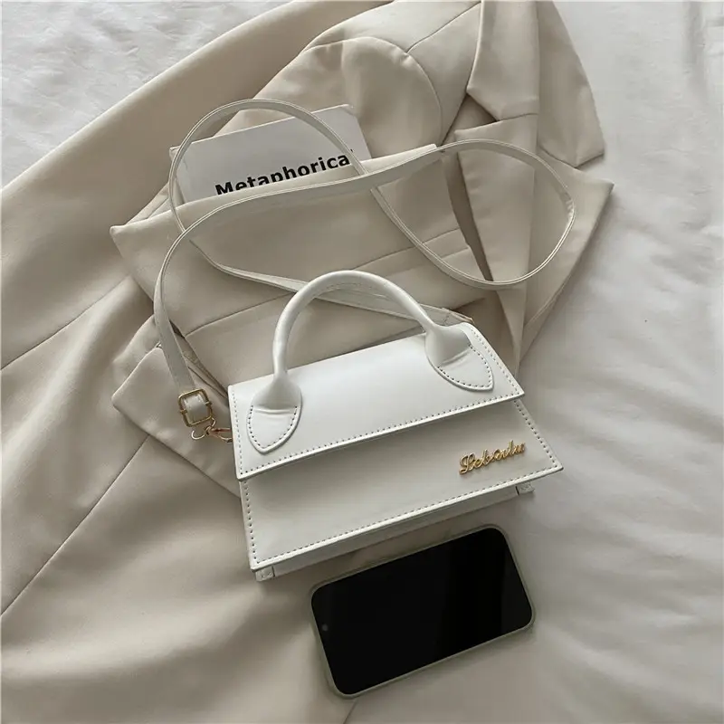 White Personalized Letter Square Bag for Women 2025 - Image 7