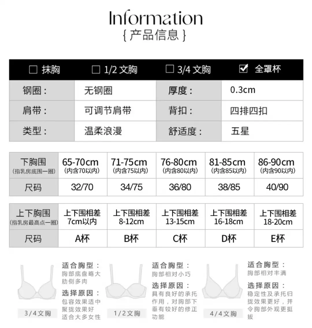 No Rims, Thin, Breathable, Breast-Retracting, Full-Cup, Big-Breasted, Slimming Intimates, Women's Large Size Push-Up Bra, Lace Bra — feature 15