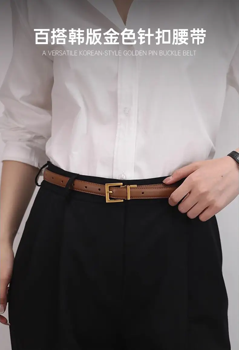 Women Genuine Leather Belt Brown Drop Shipping β feature 1