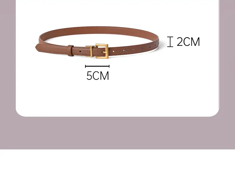 Women Genuine Leather Belt Brown Drop Shipping β feature 3