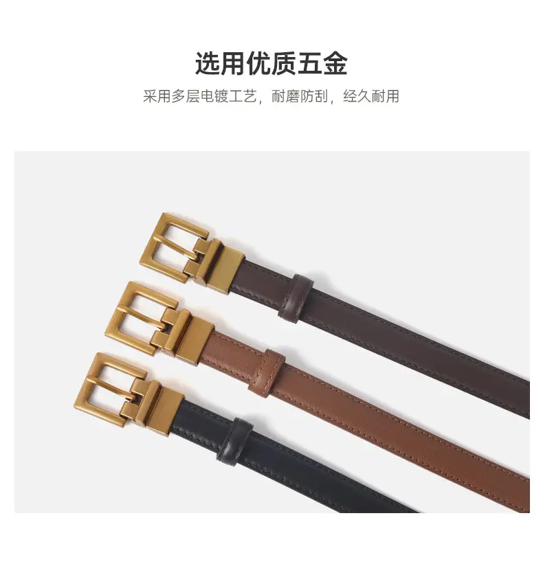 Women Genuine Leather Belt Brown Drop Shipping β feature 6