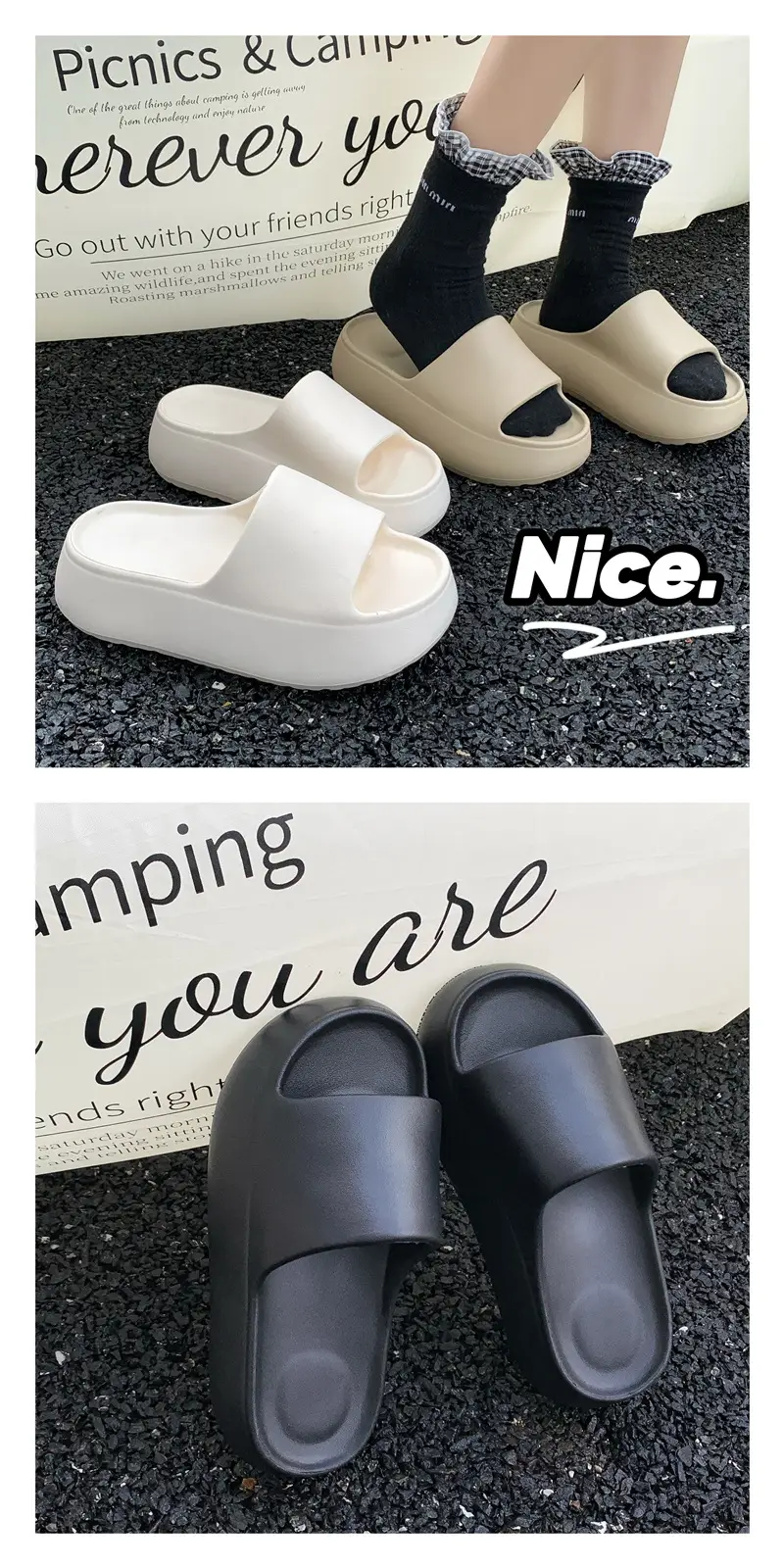 2025 New Style Thick-Soled Height-Increasing Slippers for Couples with Poop-Feeling Anti-Slip Slippers — feature 3