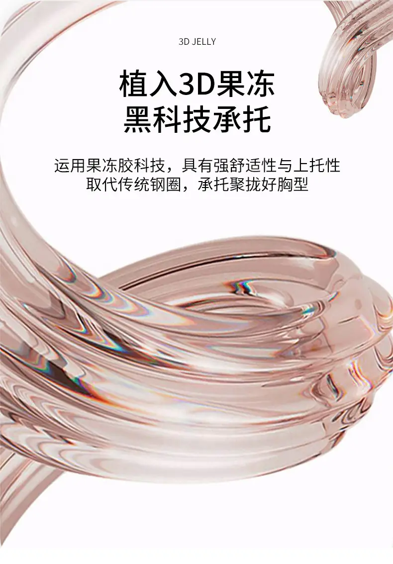 Nude Seamless Intimates for Women, Jelly Soft Support, Breast Reduction, Anti-Sagging, Adjustable, Wire-Free, Ultra-Soft Thin Bra — feature 2