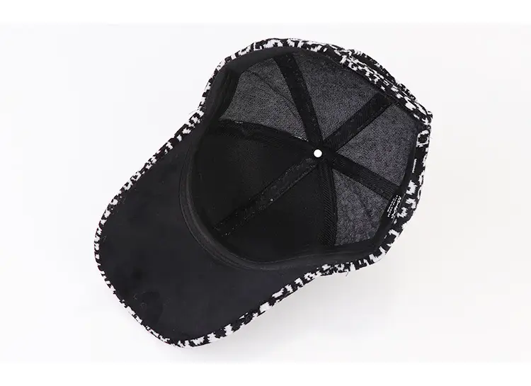 Women's Plush Embroidered Baseball Cap Winter Warm — feature 22