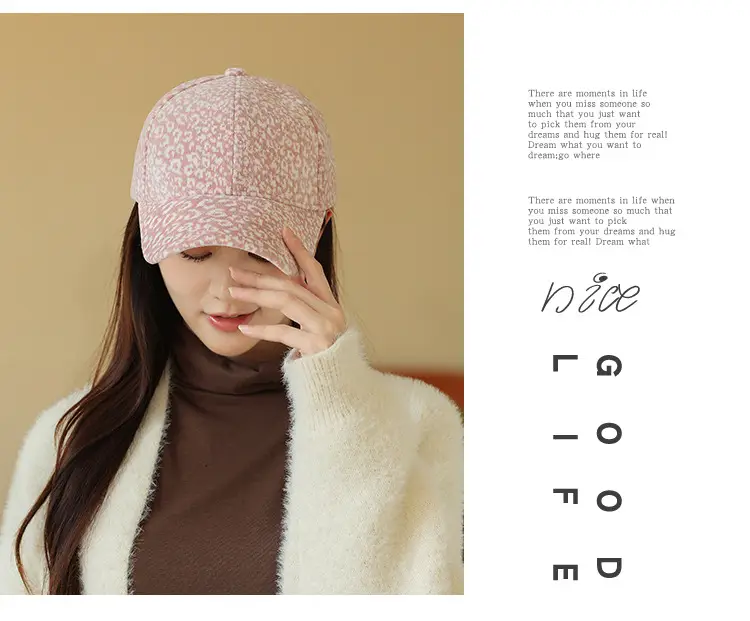Women's Plush Embroidered Baseball Cap Winter Warm — feature 29