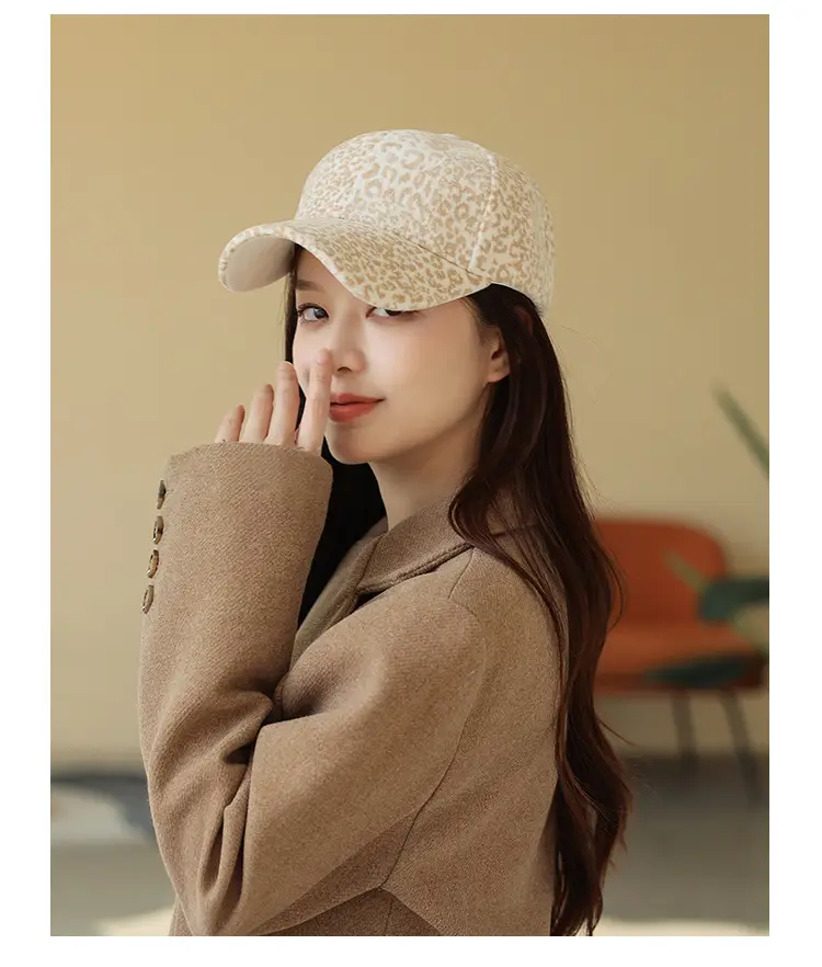 Women's Plush Embroidered Baseball Cap Winter Warm — feature 33