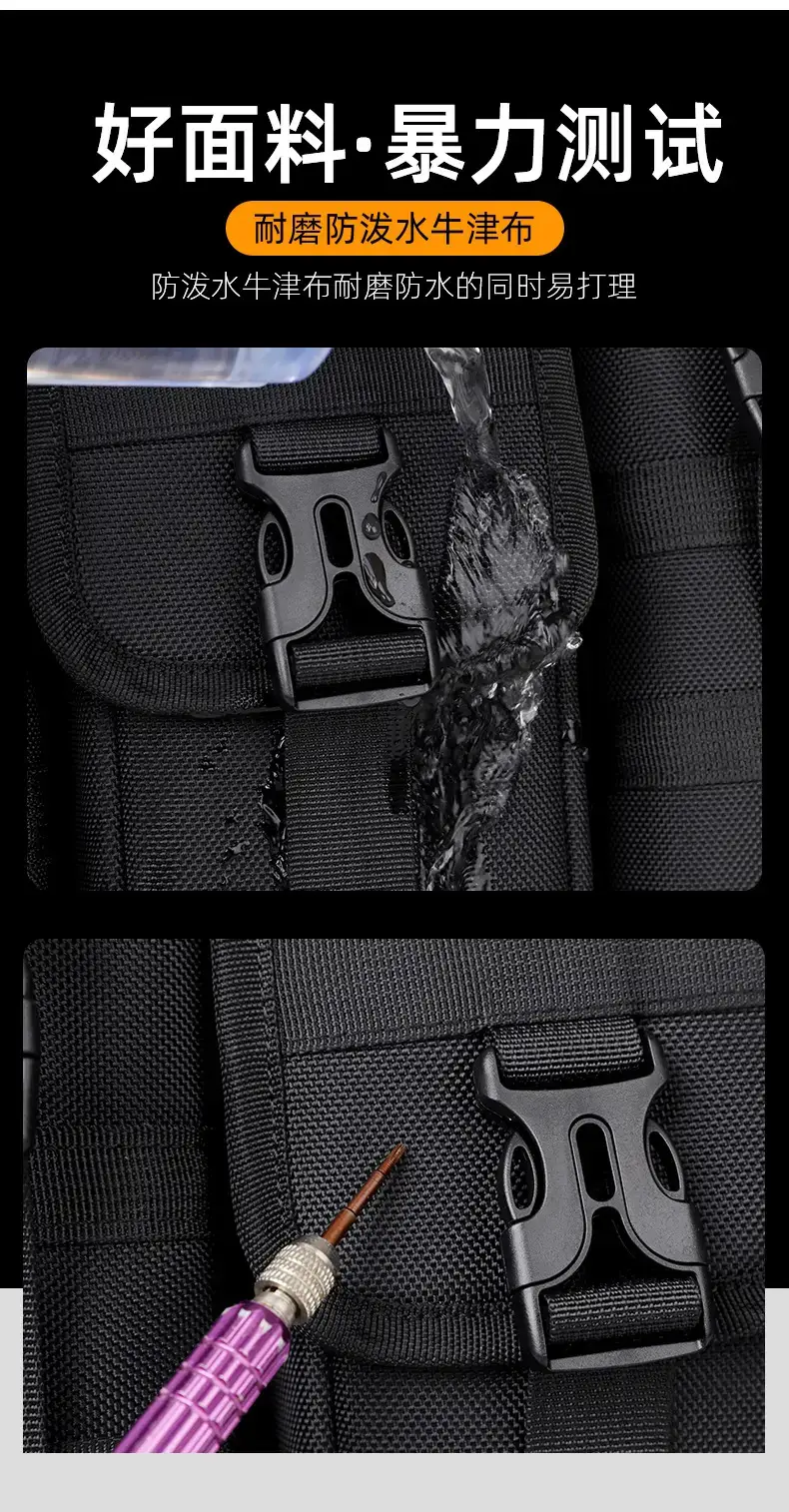 Men's Orange Casual Shoulder Bag with Water Cup & Crossbody Strap — feature 11