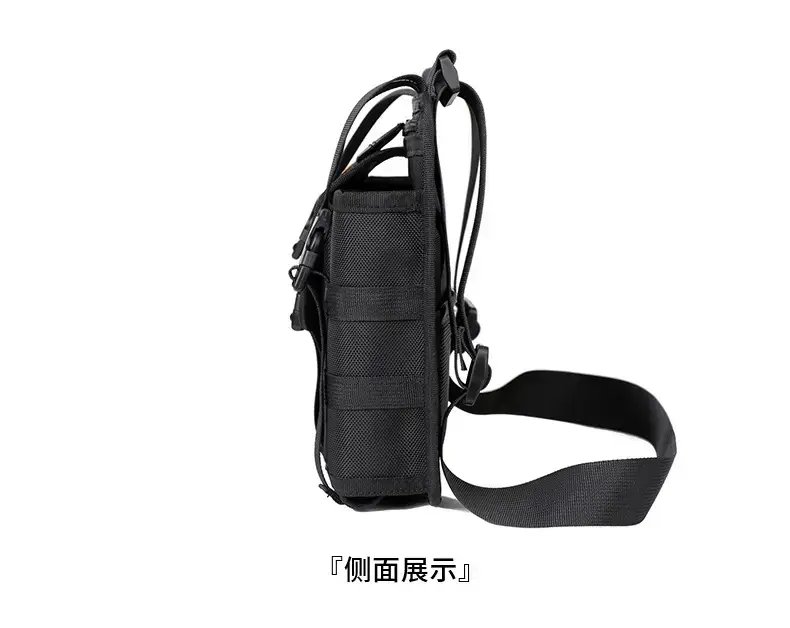 Men's Orange Casual Shoulder Bag with Water Cup & Crossbody Strap — feature 33