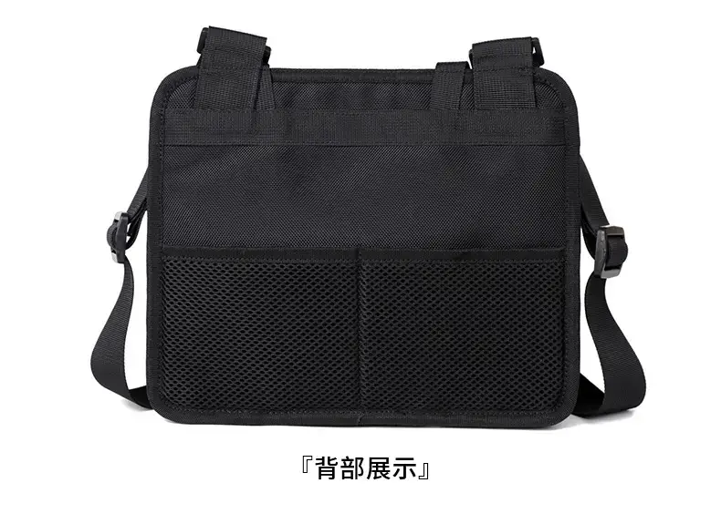 Men's Orange Casual Shoulder Bag with Water Cup & Crossbody Strap — feature 34