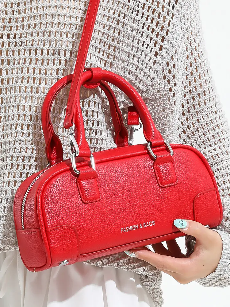 Pink Leather Shoulder Bag for Women 2025 - Image 9